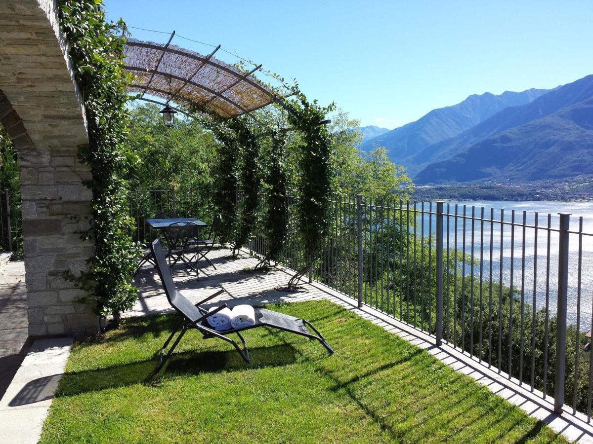 Villa Valuri Vista Magnifica Sul Lago Di Como Appartamento Piano Terra Vercana Exterior photo